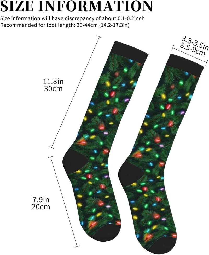 thmnj Compression Socks Knee High Support Socks for Women Men Circulation Stockings for Athletic Running Cycling Flying - Image 2